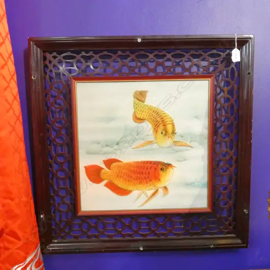 ASIAN AROWANA DRAGON FISH PANEL H640 W640mm