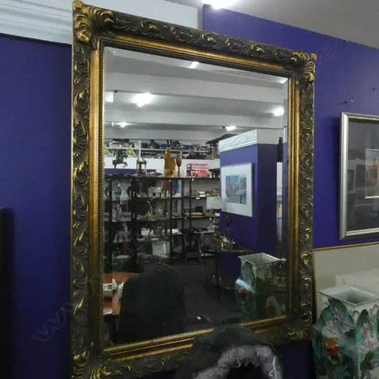 LG GOLD GILDED BEVELED MIRROR 960 X 760MM