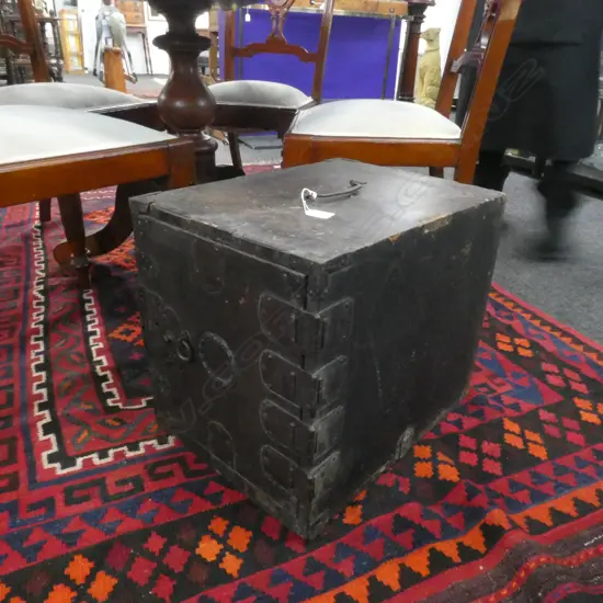 19thC JAPANESE FUNA-DANSU - SHIPS SAFE .H400 W343 D470mm