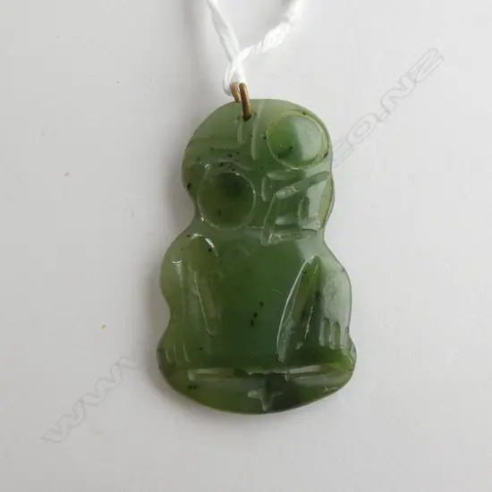 (17782) NZ GREENSTONE HEI TIKI L.40mm
