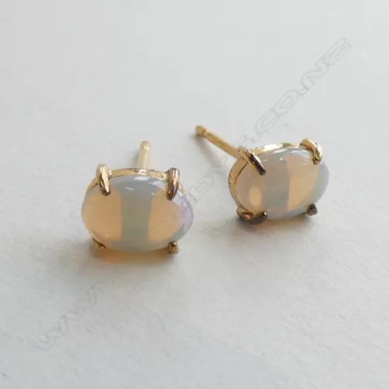 PAIR OPAL STUD EARRINGS (no butterflies)