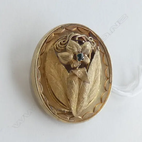 GOLD19th BROOCH/PENDANT 9.9gms unmarked tests high carat probably 20ct