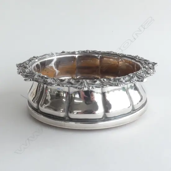 GEORGIAN/ REGENCY SHEFFIELD PLATE WINE COASTER DIA  170MM