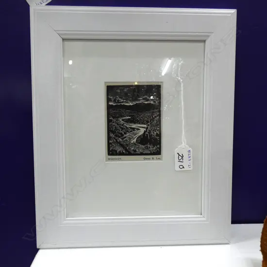 OWEN R. LEE - LANDSCAPE WOODCUT H. 110 X W. 75MM.