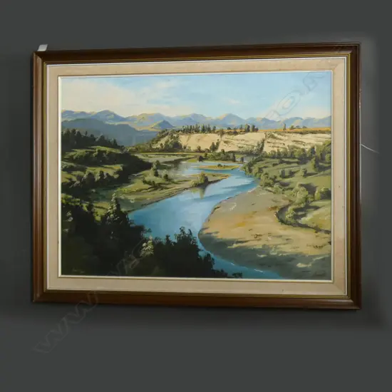 RANDALL FROUDE ARROWTOWN LANDSCAPE OIL 595x800mm