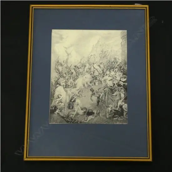 NORMAN LINDSAY LTD ED PRINT 172/500 SYDNEY 1924 290 X 235MM