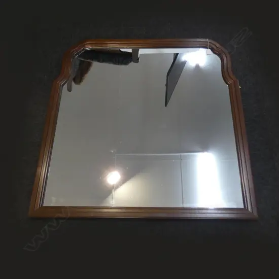 LG WOODEN FRAMED WALL MIRROR 1000 X 950MM