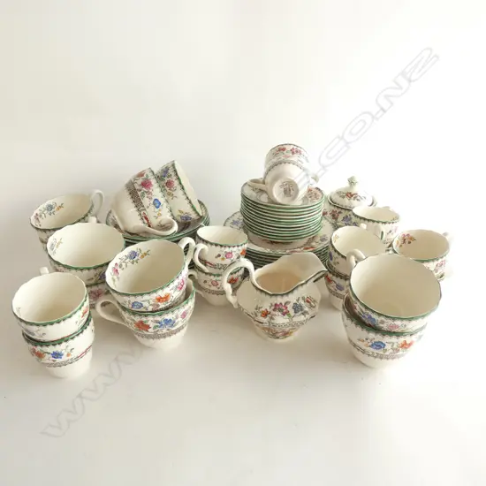 SPODE COPELAND 'CHINESE ROSE' PT TEA SET - APPROX  61 PCE (SOME A/F) ...