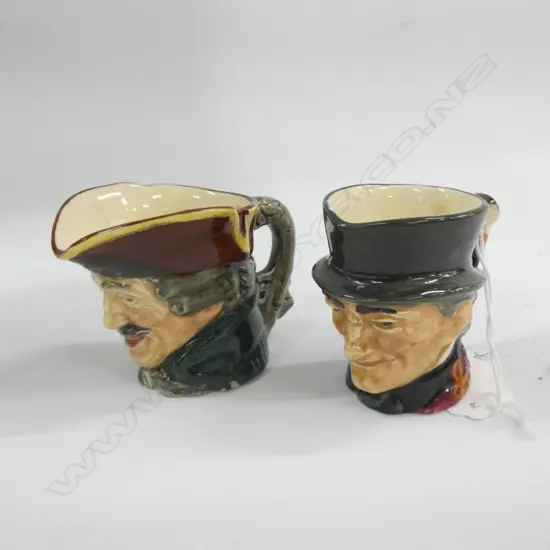 PR SM ROYAL DOULTON CHARACTER JUGS  H 55MM