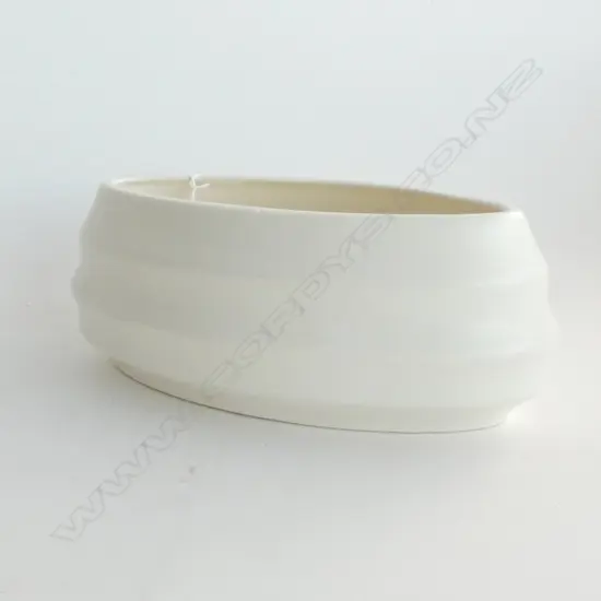 CROWN LYNN WHITE VASE #77 W.200mm...