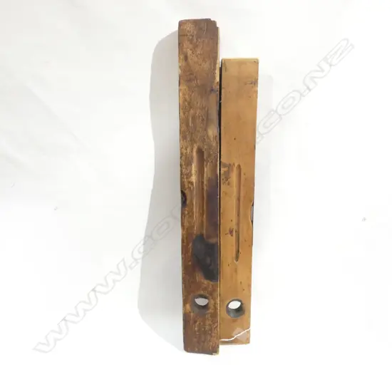 2 VINTAGE WOODEN LEVELS 