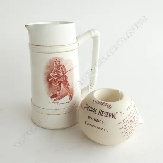 GENTLEMAN IN KHAKI JUG (H 160MM) & VESTA HOLDER (DIA 90MM)