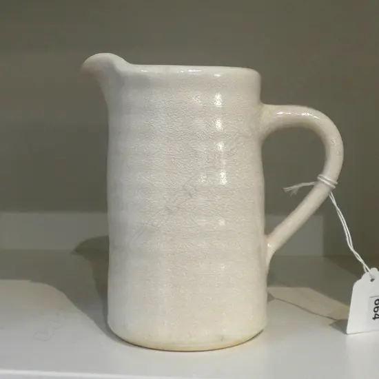 TONY SLY CRACKLE GLAZE POTTERY JUG H. 150MM