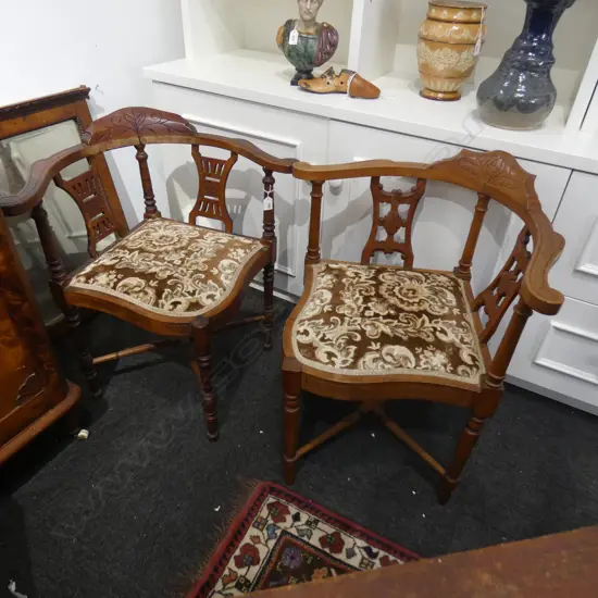 PR EDWARDIAN CORNER CHAIRS