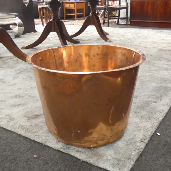 LARGE OLD COPPER TUB 520mm dia