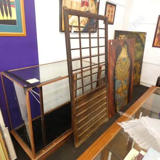 ANTIQUE JAPANESE PAULOWNIA SLIDING DOOR H. 1790 X 840MM