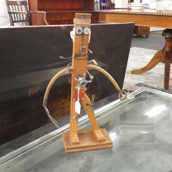 ANDREW HALL JUNK ART ASSEMBLAGE ROBOT #1. H390mm