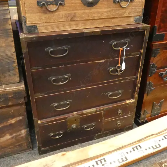 OLD SMALL JAPANESE COLLECTOR'S CABINET