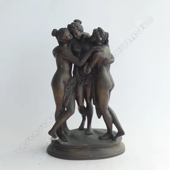 SPELTER FIGURE GROUP 3 GRACES H.280mm