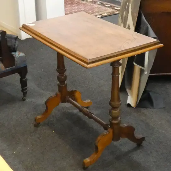 CARVED KAURI OCCAISIONAL TABLE 790x485mm