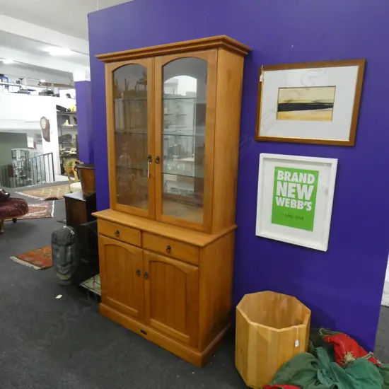 RIMU DISPLAY CABINET...