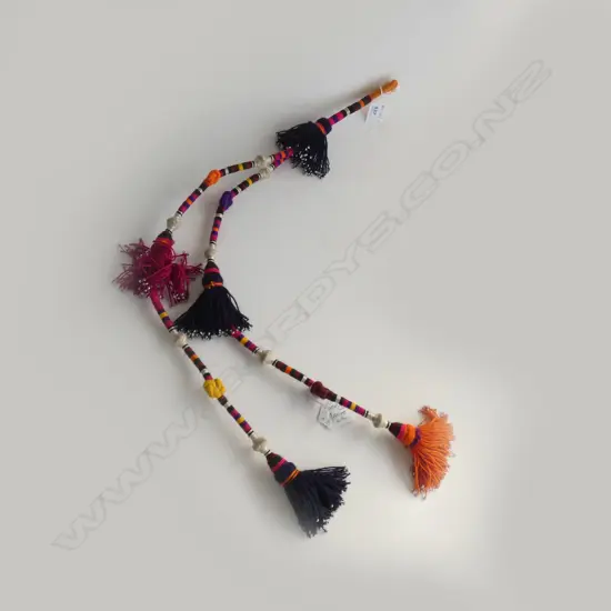 AFGHAN WOMANS EMBROIDERED HEAD DECORATION L.830mm