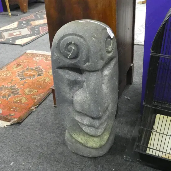 COMPOSITE GARDEN ORNAMENT - EASTER ISLAND STYLE  H 540MM