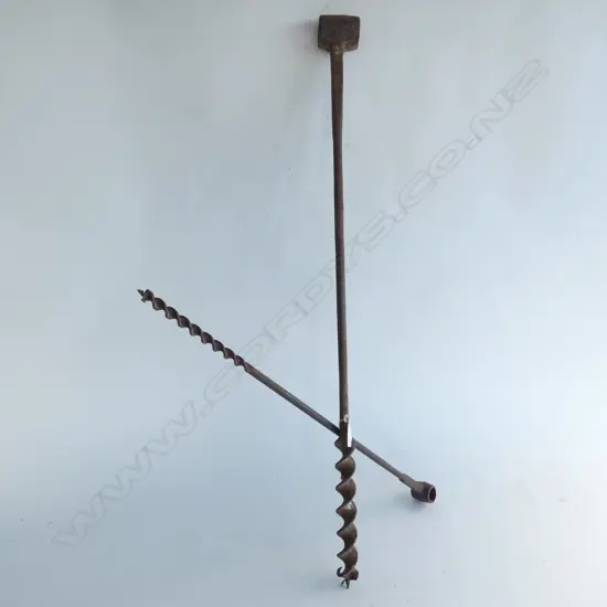 2 OLD AUGERS L  1 X 800 & 1 X 600MM