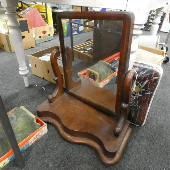 ANTIQUE VANITY MIRROR AF PIN MISSING