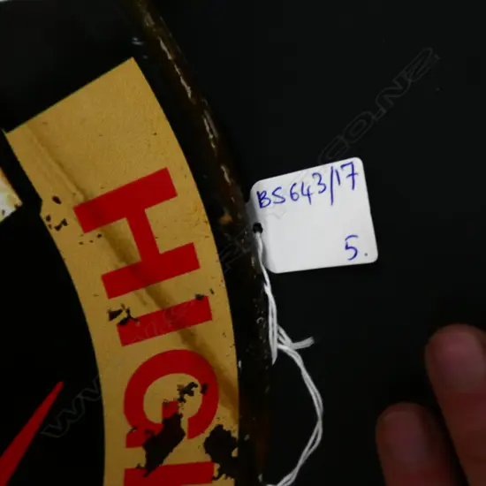 5 REPRODUCTION VINTAGE SIGNS; NORTON, 'JUNK', No. 7 290mm dia + RED MOBIL PEGASUS, CHEVROLET 