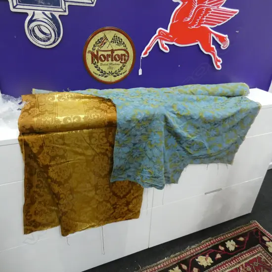 2 ROLLS OF VINTAGE FABRIC