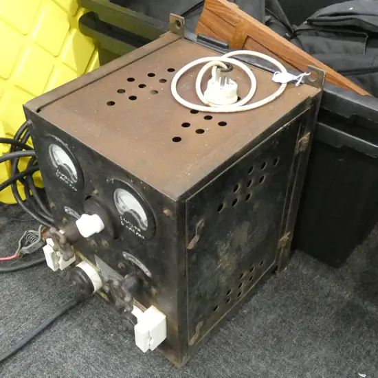 VINTAGE INDUSTRIAL BATTERY CHARGER EX AUCKLAND TELEPHONE EXCHANGE