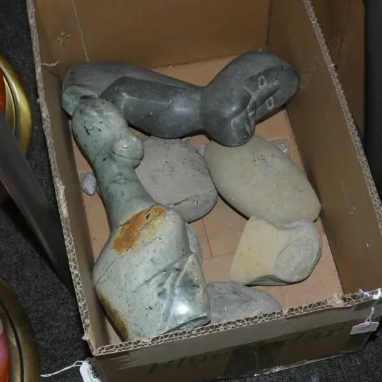 ROCK COLLECTION + 2 CARVED PIECES