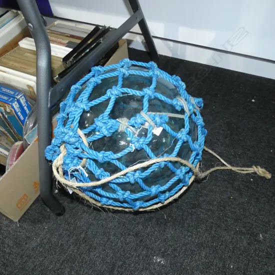 LARGE GLASS FISHING FLOAT 300mm dia