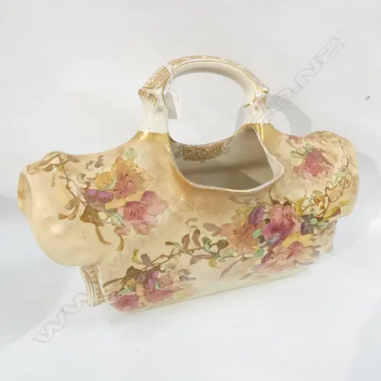VICTORIAN CERAMIC BASKET W.440mm