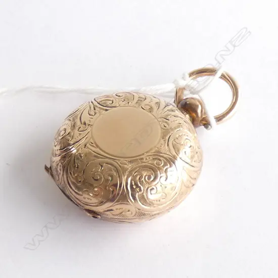 (19522)  ROLLED GOLD ENGRAVED SOVEREIGN CASE