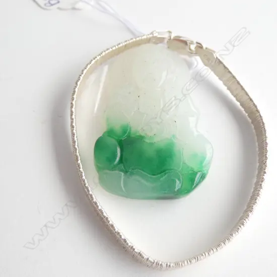 JADE PENDANT & ITALIAN BRACELET 