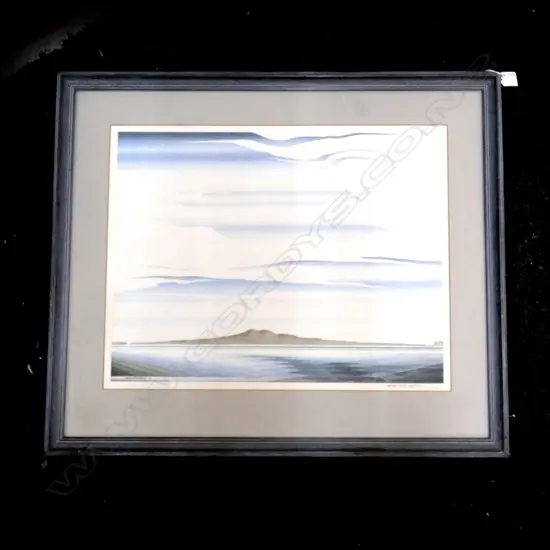 JOHN CRICHTON 'RANGITOTO' 2/350 425x550mm ltd ed print