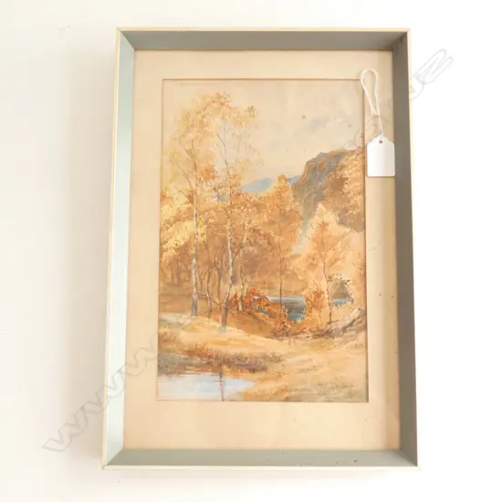 Provenance: Ex the collection of Jacquie & Graeme Storm. 'It is called “The Trossachs”- which I think was written on the back before it was framed. The Trossach National Park is in Scotland