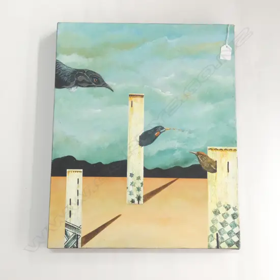 IAN CHAPMAN 'COUNTRY GOSSIP 2' OIL ON CANVAS 2007 505x405mm