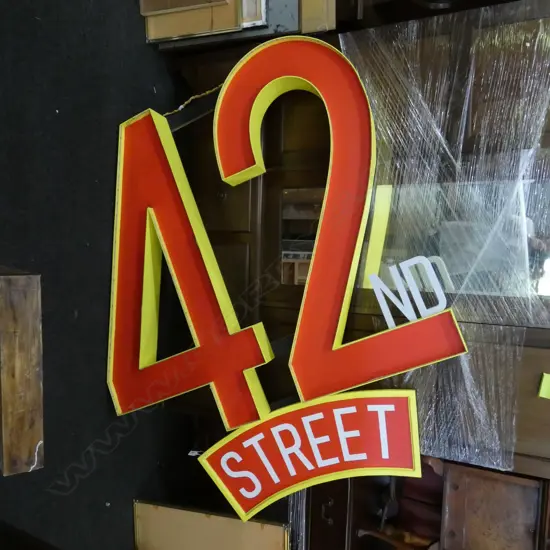 LG ILLUMINATED 42ND STREET SIGN H. 1600MM