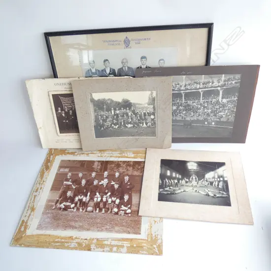 COLLECTION OF VINTAGE SPORTING PHOTOS MAINLY NZ