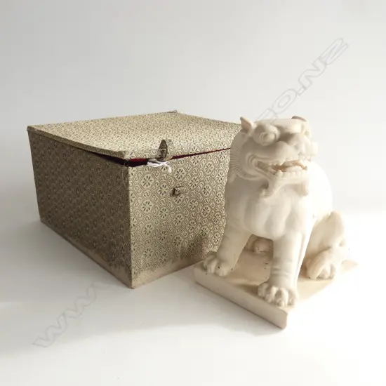 SOAPSTONE FU DOG H.170mm IN BOX 