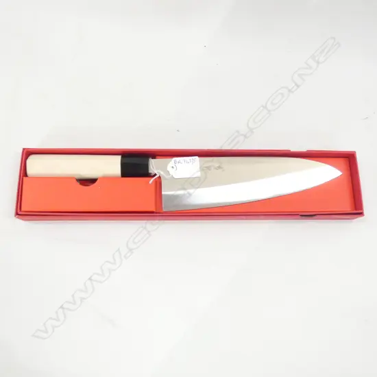 JAPANESE KUBA BUTCHERS KNIFE L.355mm CASED