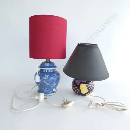 2 CERAMIC LAMPS H.405mm