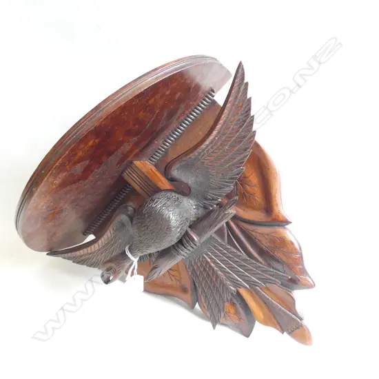 CARVED WOODEN EAGLE WALL SHELF H.355mm