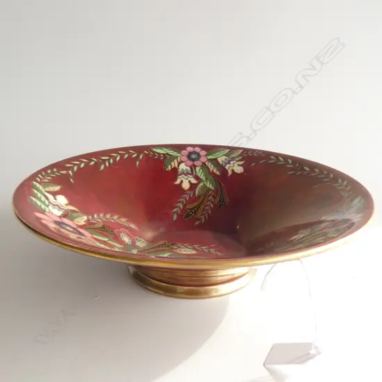 ROYAL WINTON RED LUSTRE BOWL 310mm dia