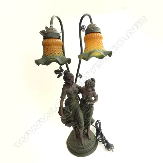 ART NOUVEAU STYLE LAMP H. 640 MM