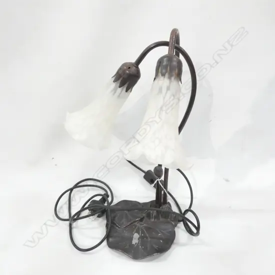 BRONZE LOOK LILY LAMP H.410mm