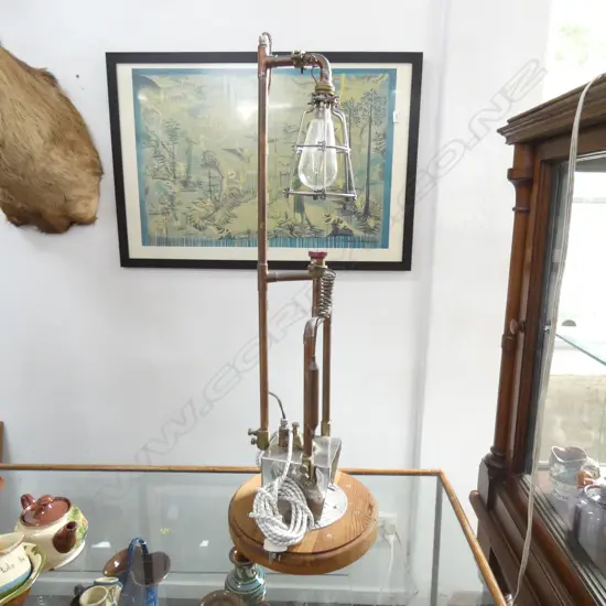 STEAMPUNK TABLE LAMP H 860MM
